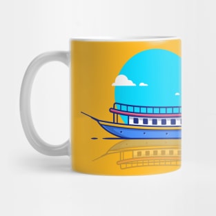 Passenger Ship Boat Cartoon Mug